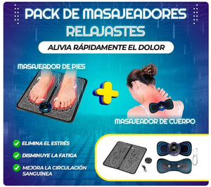PACK DE MASAJEADORES RELAJANTES