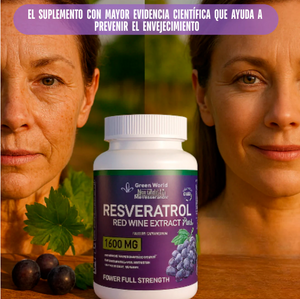 RESVERATROL REJUVENECIMIENTO 1600 MG (100 Cápsulas)