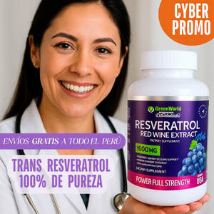 RESVERATROL REJUVENECIMIENTO 1600 MG (100 Cápsulas)