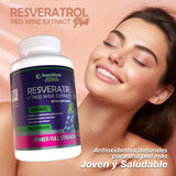 RESVERATROL REJUVENECIMIENTO 1600 MG (100 Cápsulas)